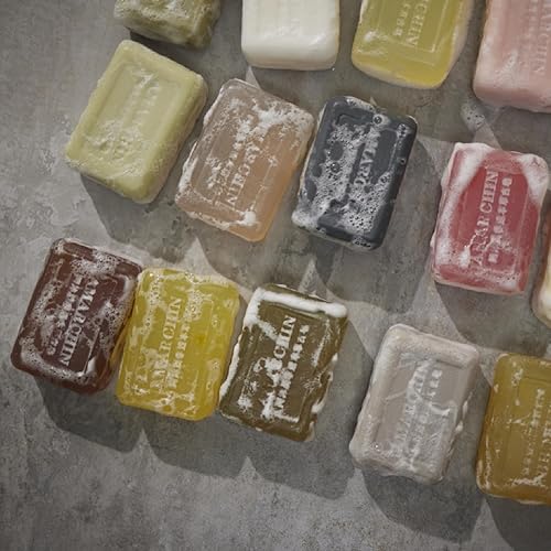 Miniatura 7 de Barra de jabón de Castilla, jabón facial hidratante para mujeres y hombres, extracto de hierbas naturales, jabones puros con red de espuma