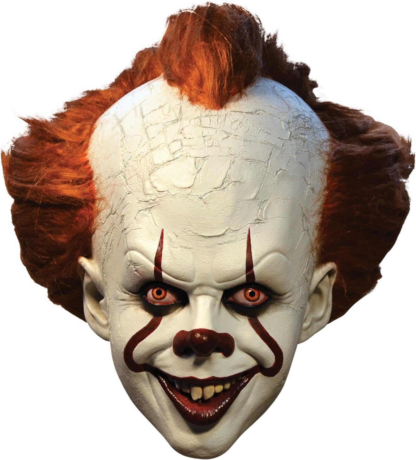 Trick Or Treat Studios IT Pennywise Adult Latex Costume Mask | Deluxe Edition
