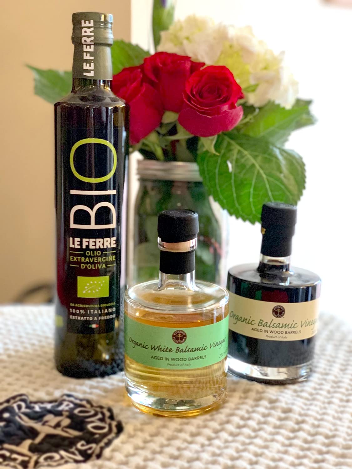 Sofia Private Label Organic Balsamic Vinegar - 250ml (8.5 Fl Oz) Glass Bottle Aged Balsamic Vinegar of Modena Italy (White Balsamic Vinegar)