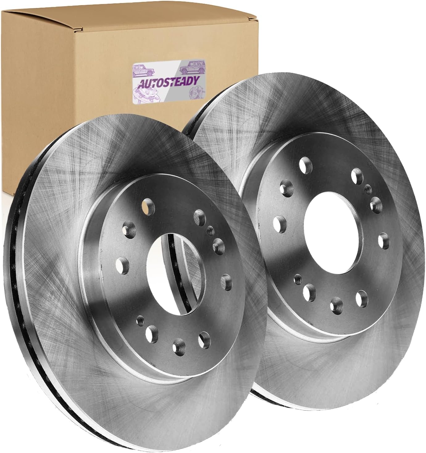 6-Lug 12.99" Front Brake Rotors Replacement for 2007 2008 2009 2010 2011 2012 2013 Chevy Avalanche, for Silverado Suburban 1500, GMC Sierra Yukon, Cadillac Escalade ESV EXT XTS Brakes 55097