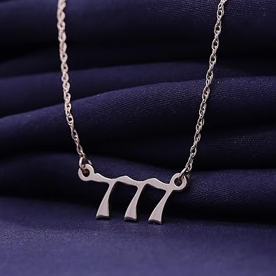 AFFY Angel Number Necklace for Women Numerology Pendant Jewelry | (111 222 333 444 555 666 777 888 999) In 14K Gold Over Sterling Silver With 18 Chain