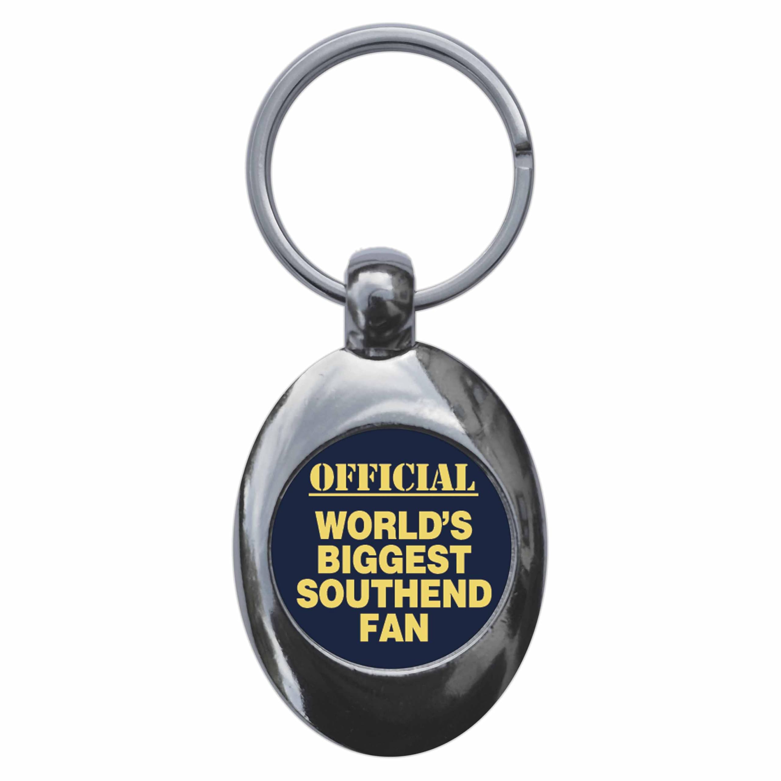 Ozorath World's Biggest Southend Fan Keyring Keychain With Trolley Coin