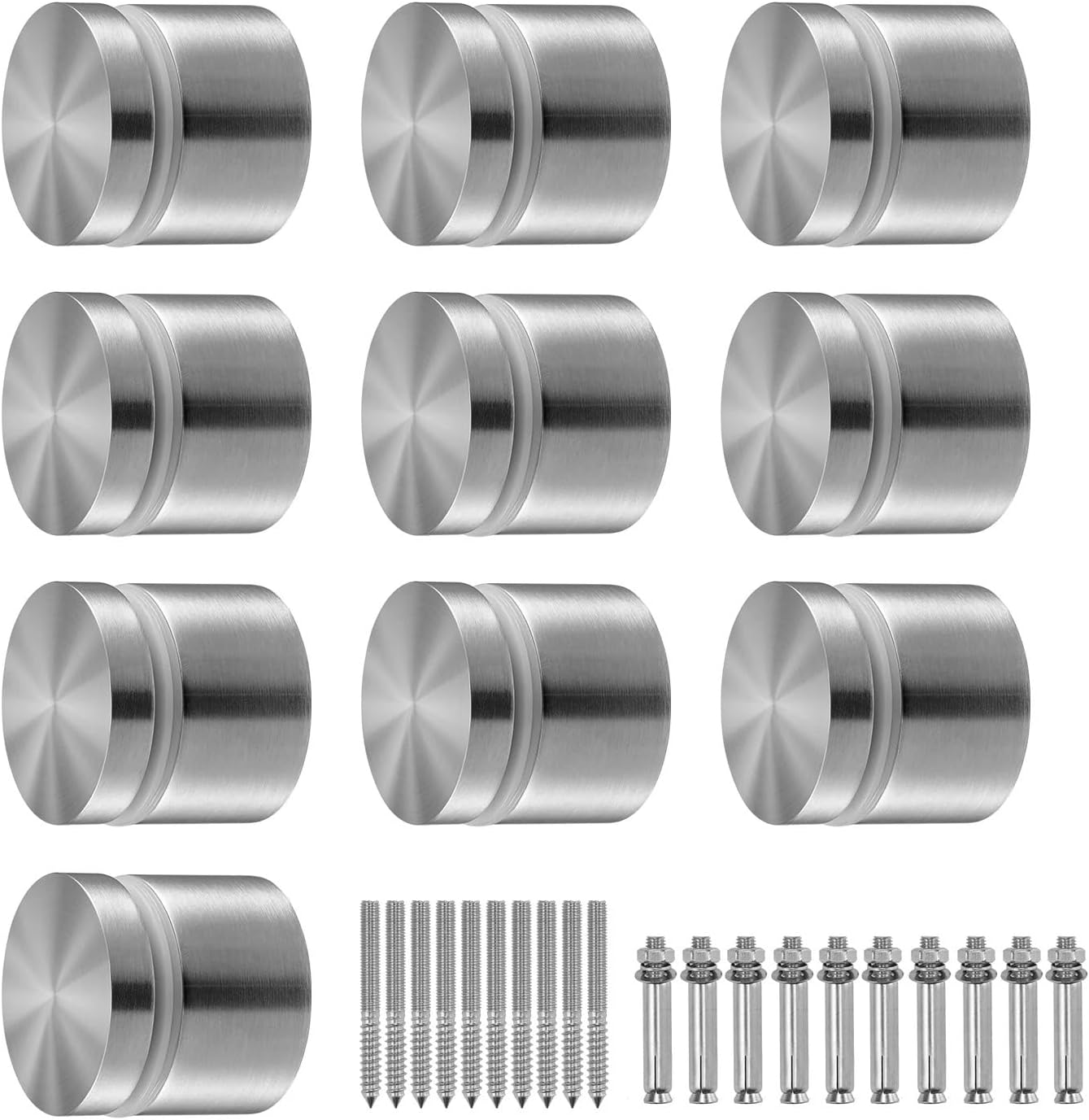 4PCS Clamp Round Railing Bracket for 0.31 "-0.62 "316 Stainless Steel for Balcony Garden Pool Stair Silver(Silver 4 pcs)