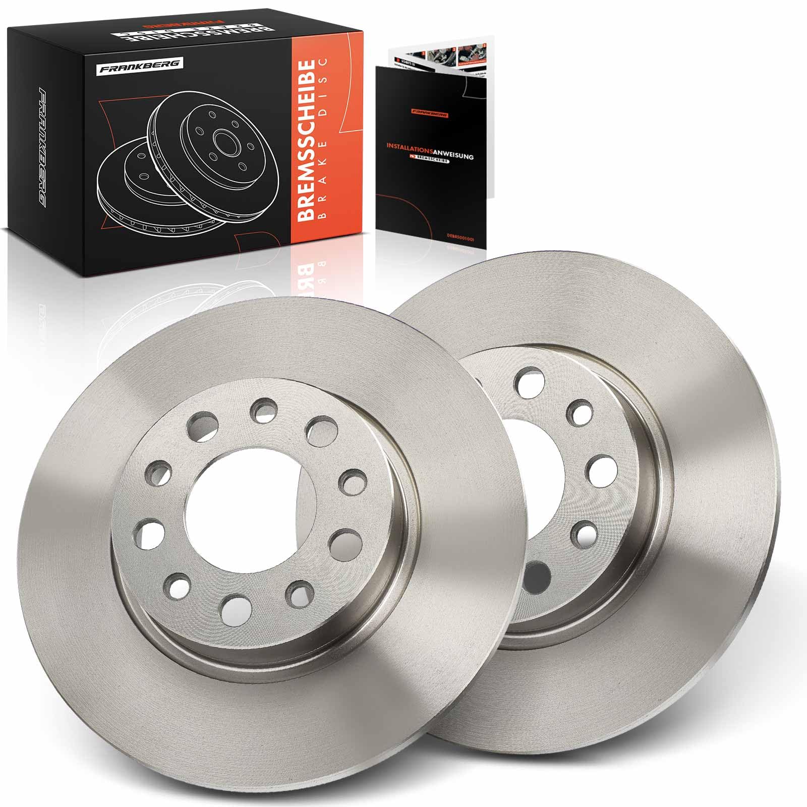 Frankberg Set di dischi freno incl. 2x Dischi Freno Posteriore Pieno Diametro278mm Compatibile con Giulietta 940 159 Sportwagon 939 500X 334 Replace# 51767378, 51964082