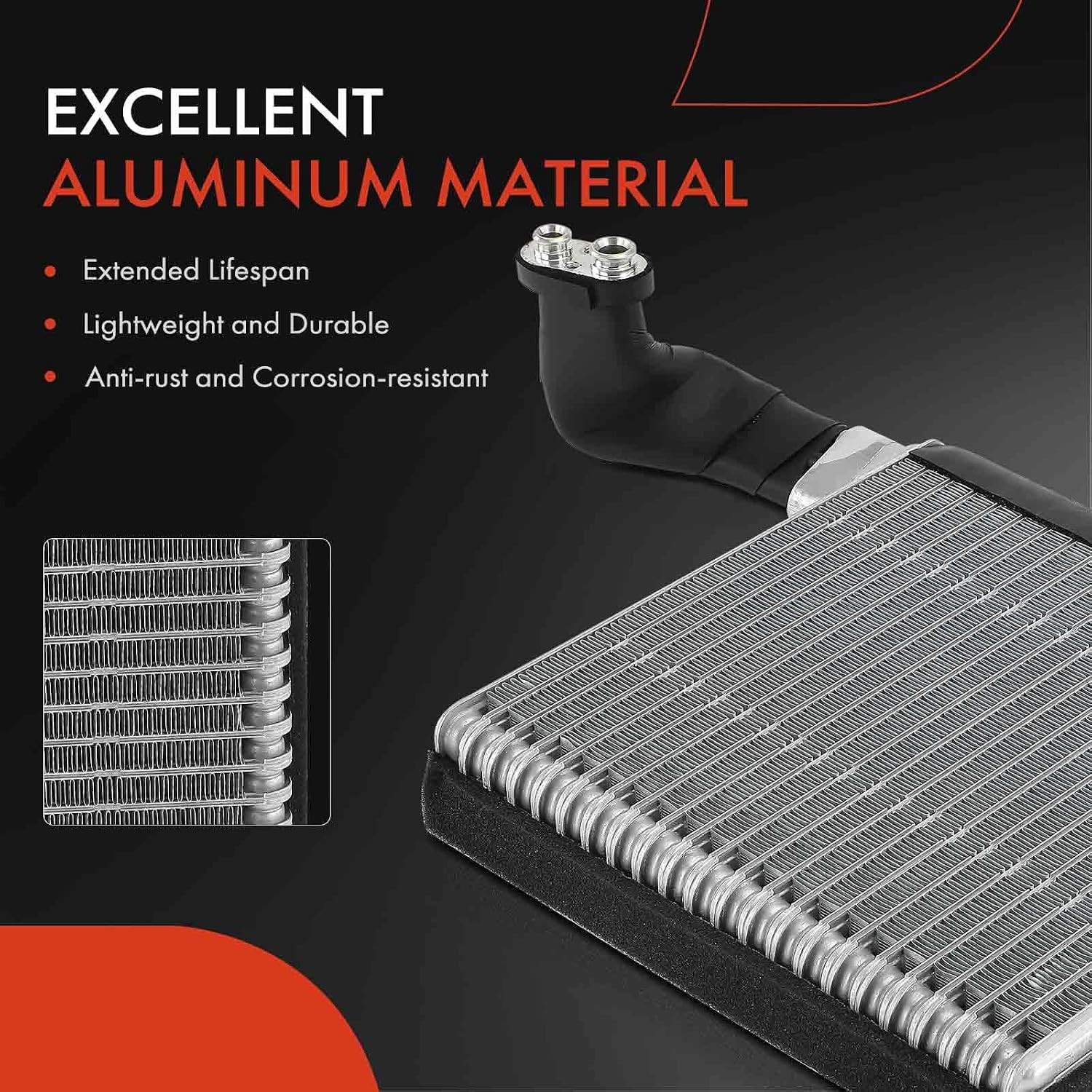 A-Premium AC Evaporator Core Compatible with Acura TSX 2004 2005 2006 2007 2008, with Pressing Plate