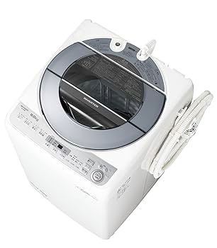 Amazon.co.jp: シャープ 全自動洗濯機 8kgタイプ シルバー系