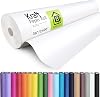 BAIJIALI 36 x 2,400 200 White Kraft Paper Roll for Craft Bulletin Board Paper Art Table Covering Crafting Gift Wrapping Bouquet Packing Parcel 80GSM 50LB White, 36 x 200
