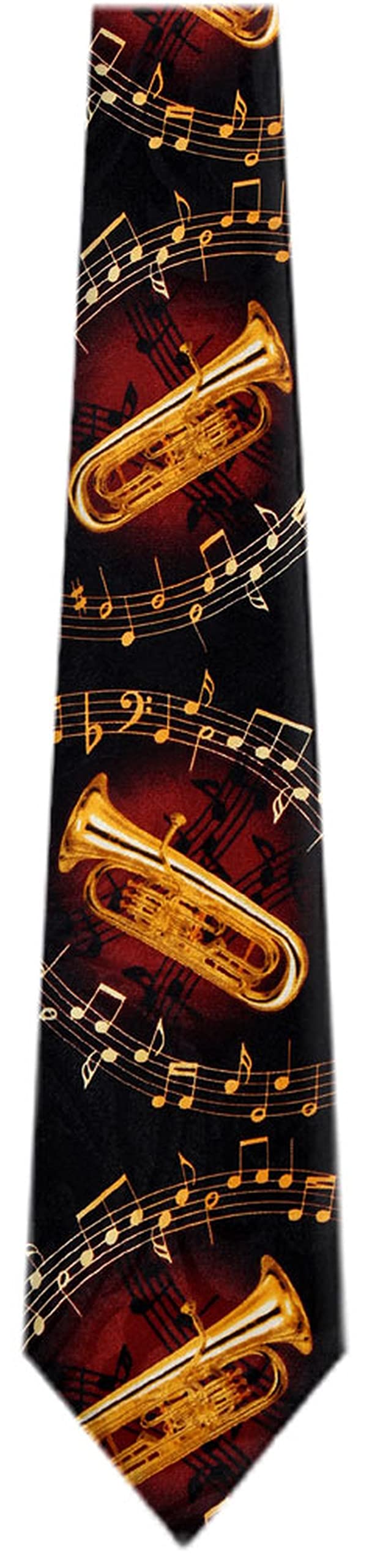 BUYYOURTIESMens Musical Wind Instrument Neck Tie