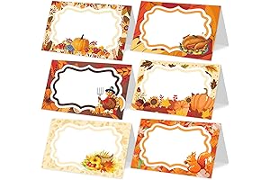 Thanksgiving Table Place Cards, 120 PCS Thanksgiving Greeting Cards, Table Name Place...