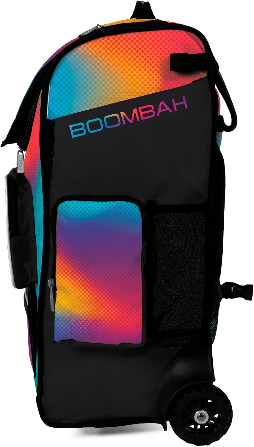 Boombah Ultrapack Hybrid Rolling Bat Bag - Wheeled & Backpack Version - Vibes Multi