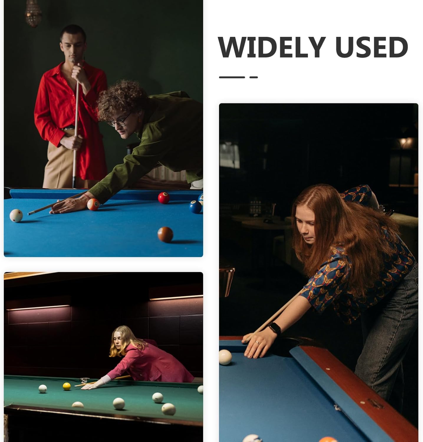 VICASKY 20pcs Pool Cue Hanger Space-saving Billiard Stick Storage Holder Easy Installation and Wear-resistant Cue Holder for Organized Pool Accessories