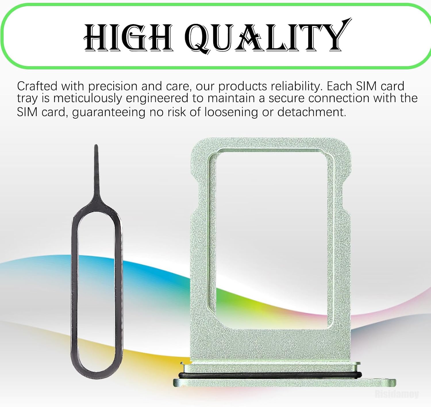 for iPhone 12 Mini Green Single SIM Card Tray Slot Replacement | Sim Card Tray Holder Adapter with SIM Ejector Mobile Phone Repair Replace for iPhone 12mini A2176 A2398 A2400 A2399