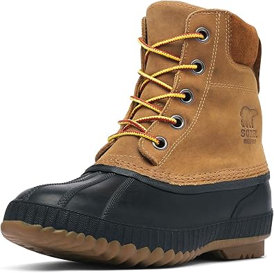 Sorel Mens Cheyanne II Snow Boot Chipmunk Black, Size 8