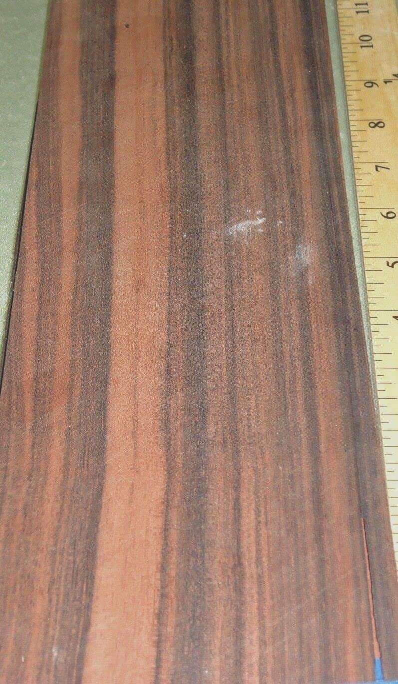 Macassar Ebony Wood Veneer 5" x 45" raw no Backing 1/42" Thickness A Grade