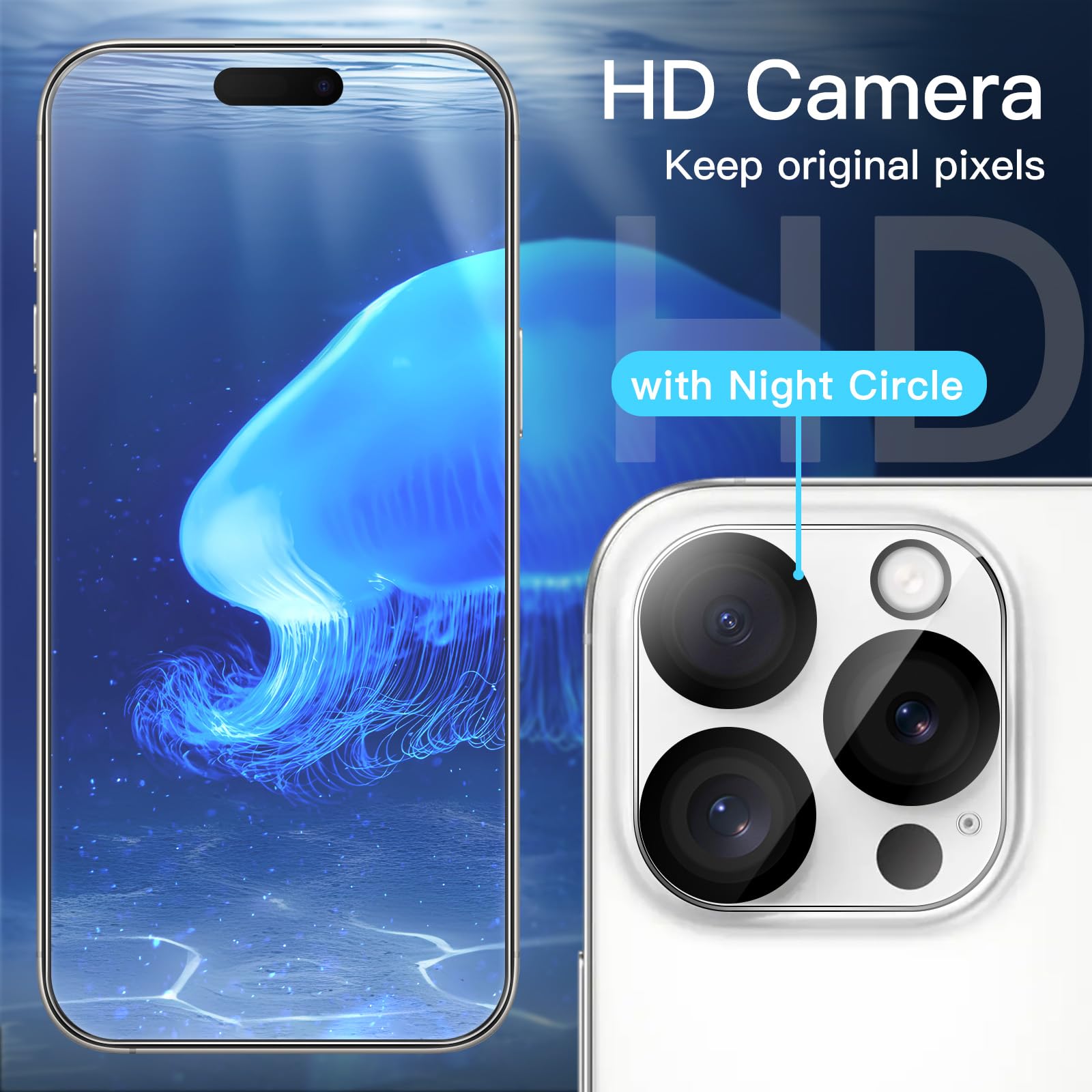 Protection D'écran Verre Trempé Anti-espion Pour IPhone 15/16/16 Pro + Kit D'installation - Neuf