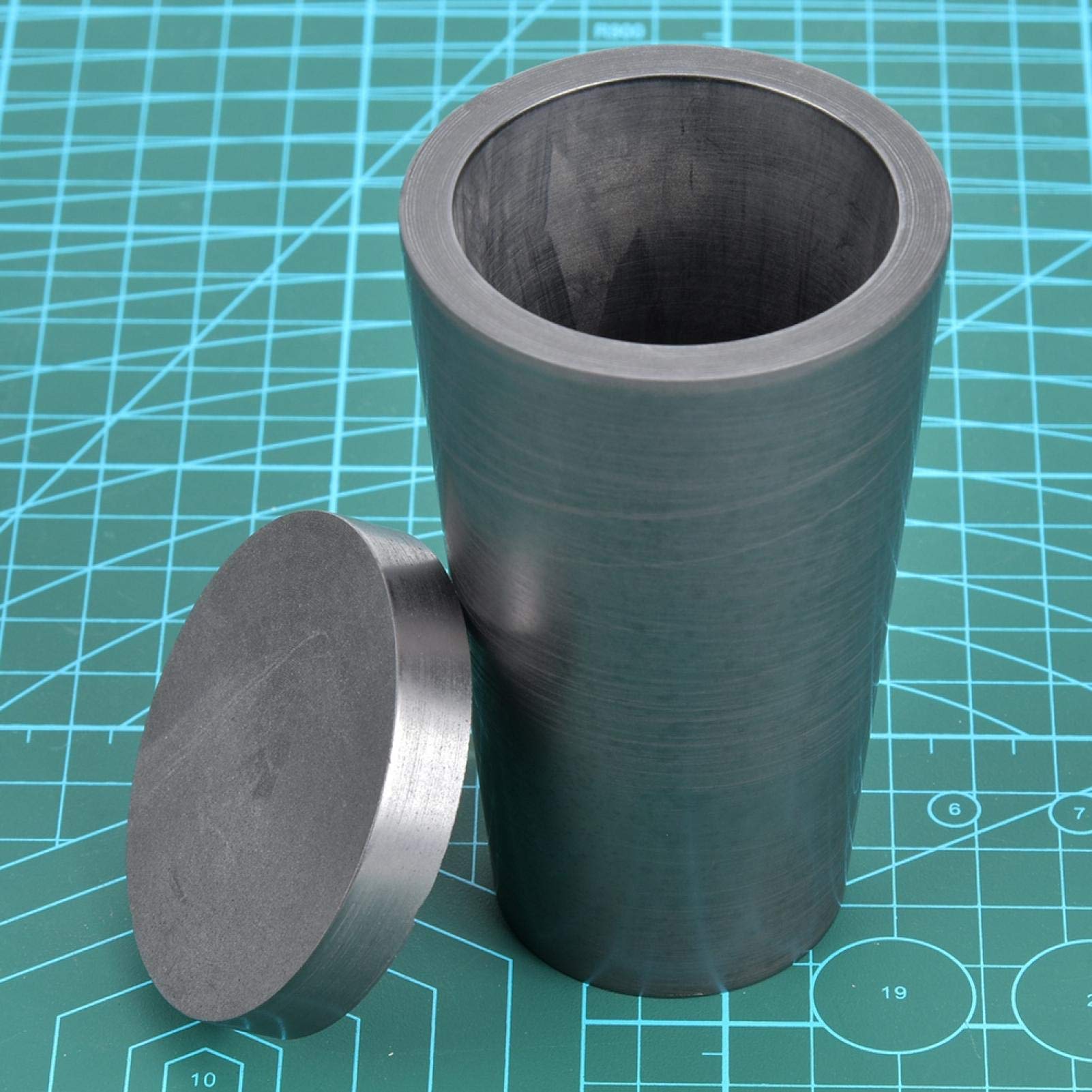 Graphittiegel Mit Deckel – 52×65 Mm, Für Gold, Silber, Kupfer & Aluminium – Hochtemperatur-Schmelztiegel