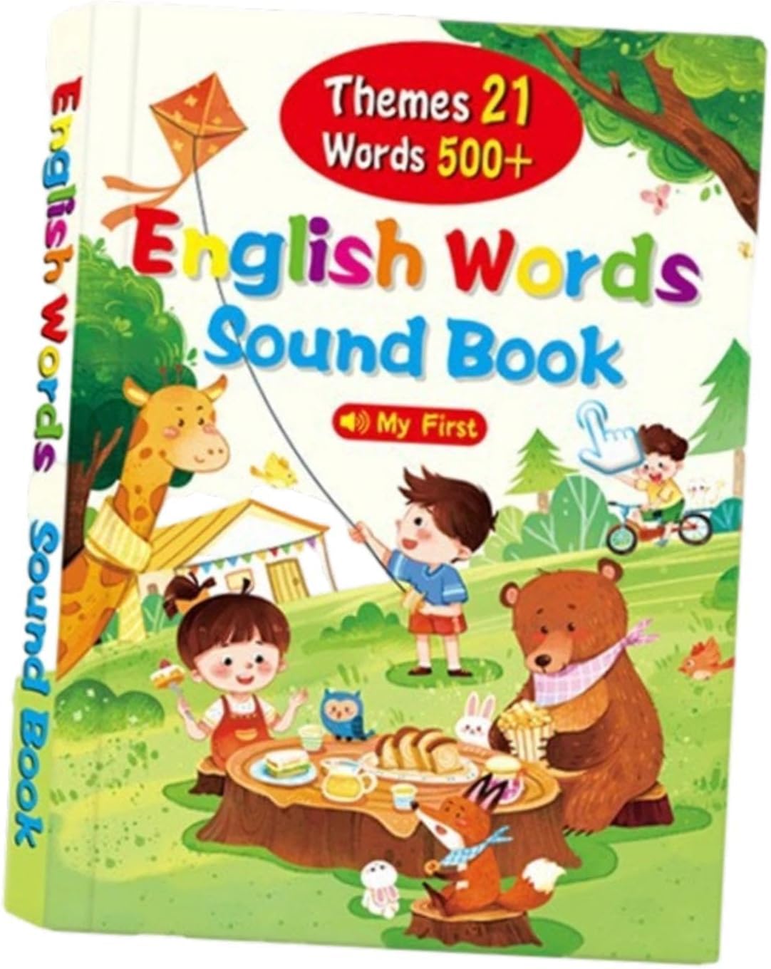English Words Sound Book for Kids, 500+ Words & 21 Learning Themes, Interactive Talking Educational Book with Pronunciation, USB Rechargeable Early Learning for Boys & Girls (Green 500+ Words)-image-15