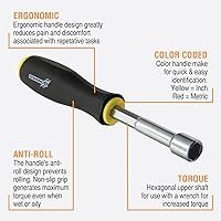 Vista 2 de Bondhus 48445 Destornillador de tuerca de eje hueco, 7 piezas