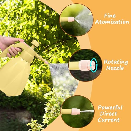 Miniatura 3 de Pulverizador de bomba 0.5G Pulverizador de presión de mano, botella de pulverización de agua para césped y jardín con boquilla ajustable para plantas