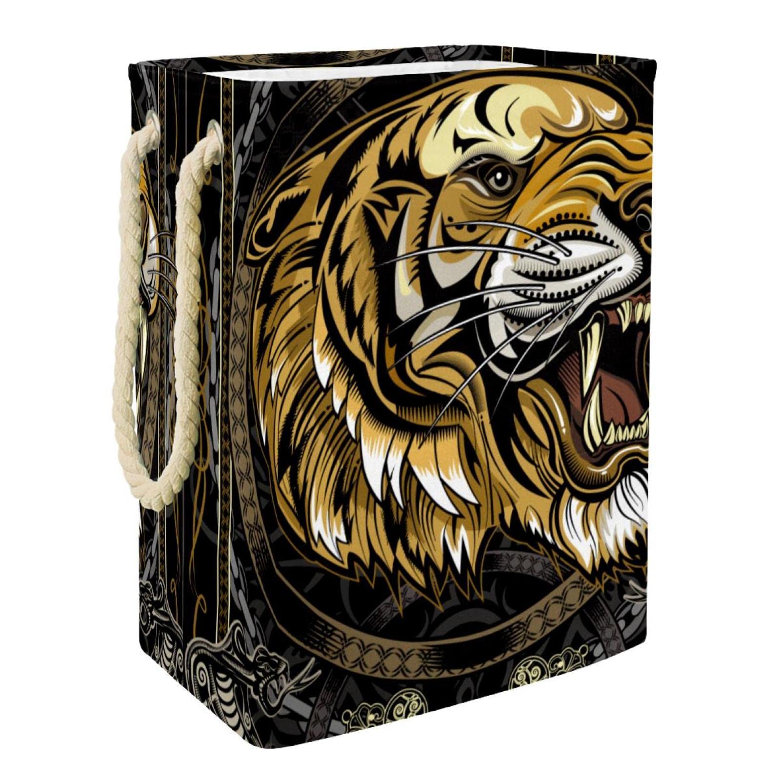 Panier de rangement vêtements sales tigre pour éliminer le désordre