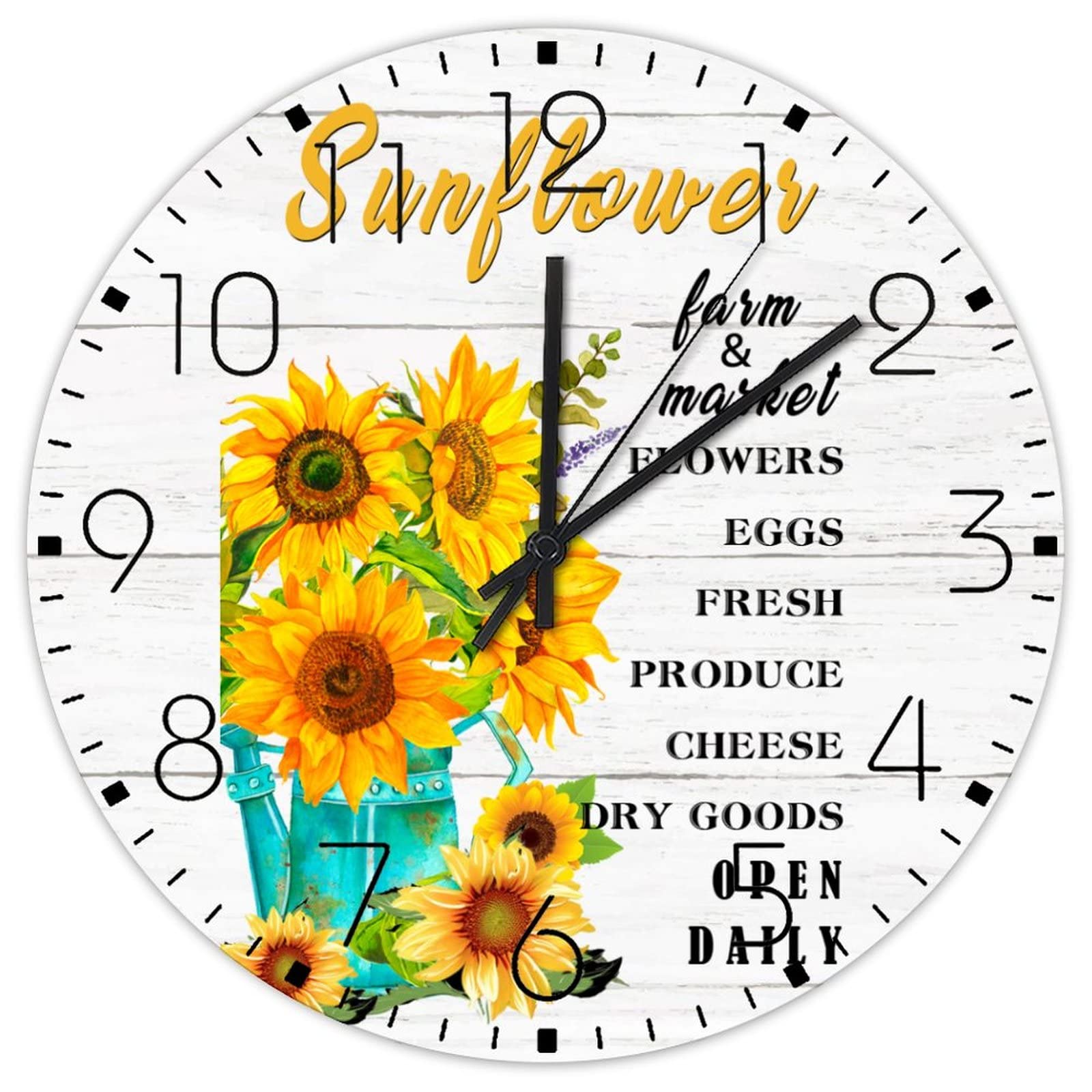 Horloge murale silencieuse contre le bruit pour hall et jardin