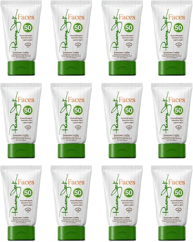 Protetor solar facial Panama Jack FPS 50, 89 mL, pacote com 12