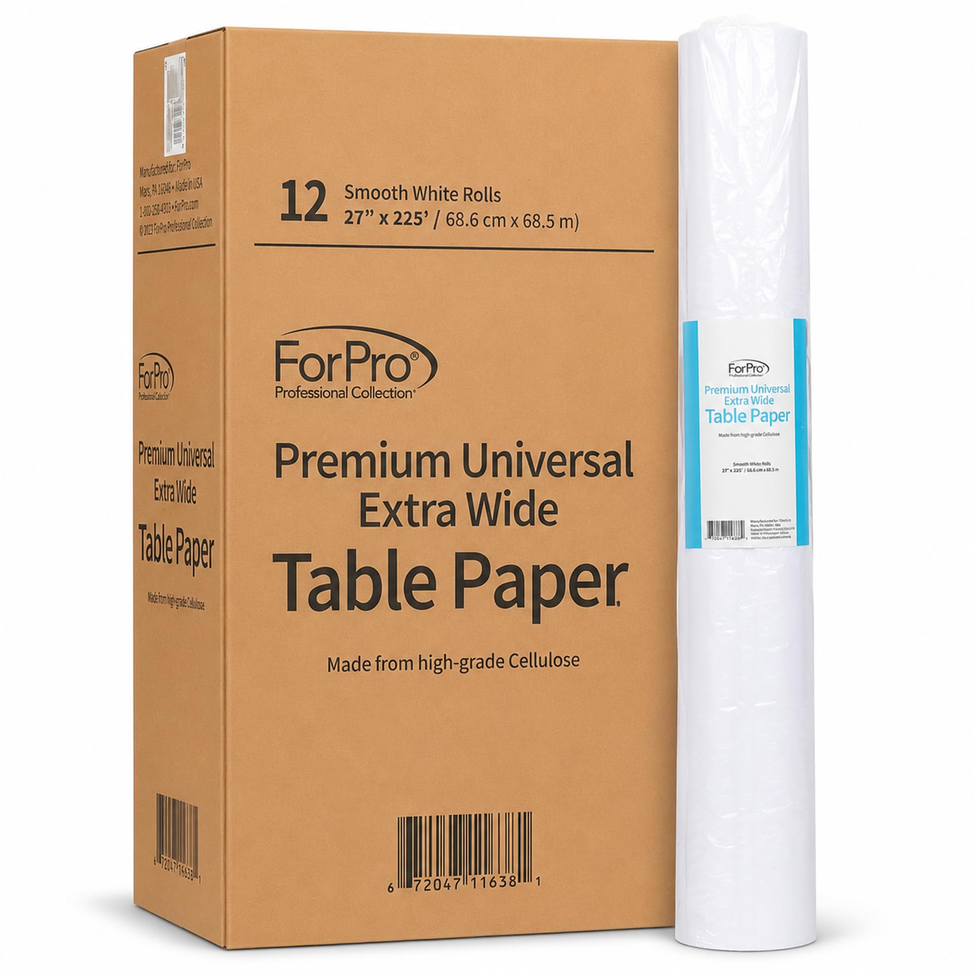 ForPro Basics Smooth Exam Table Paper Rolls, 12ct, 21" x 225' — Amazon image 13