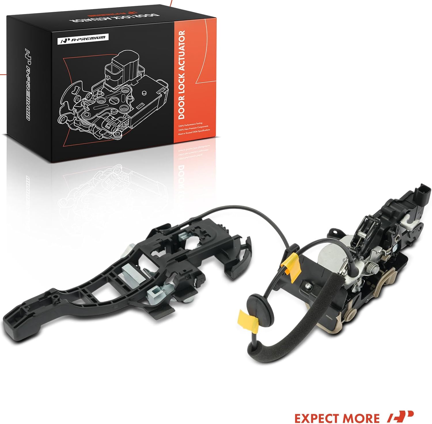 A-Premium Front Left Door Lock Actuator Driver Side Compatible with 2015-2023 Ford Transit-150, Transit-250, Transit-350, Transit-350 HD, V6 3.5L Only, with Hinged Door