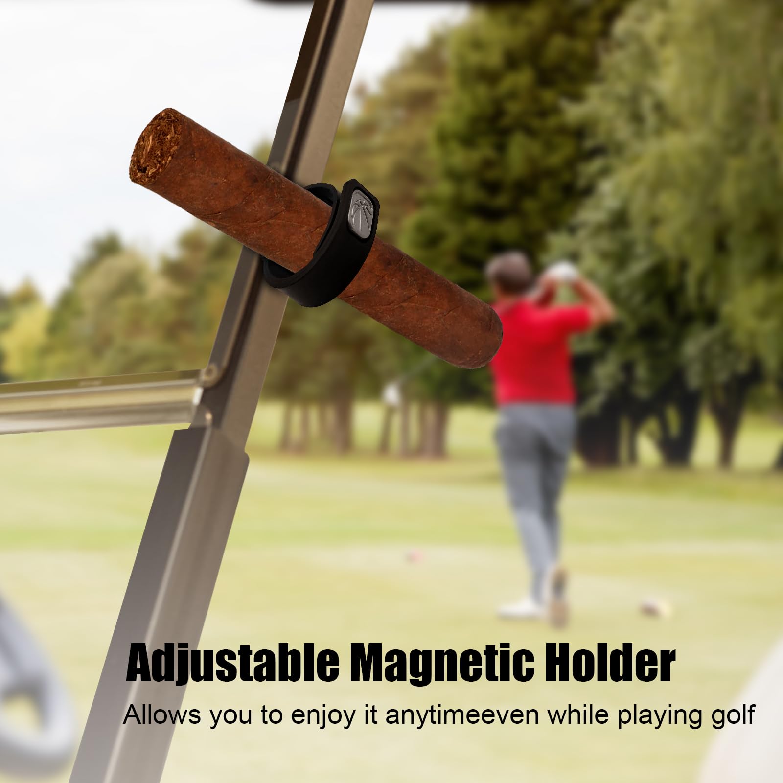 Akcesoria do wózków golfowych, przenośny uchwyt magnetyczny z magnetyczną i regulowaną konstrukcją – idealny do gry w golfa, grilla, wędkowania, podróży i przygód na świeżym powietrzu