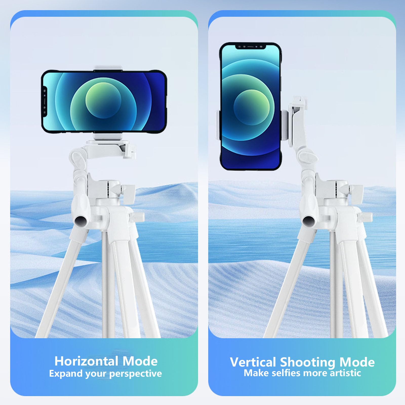 53 "phone Tripod & Selfie Stick, Wszystko W Jednym Przedłużonym Statywie Telefonu Komórkowego, Statywy Podróżne Kompatybilne Z Tabletem I Smartfonem