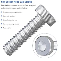 Vista 4 de mxuteuk Juego de tornillos M2.5 surtidos, M2.5 x 4/6/8/10/12/16/20/25mm, tornillos de cabeza hexagonal con tuerca hexagonal, kit de tuercas, acero
