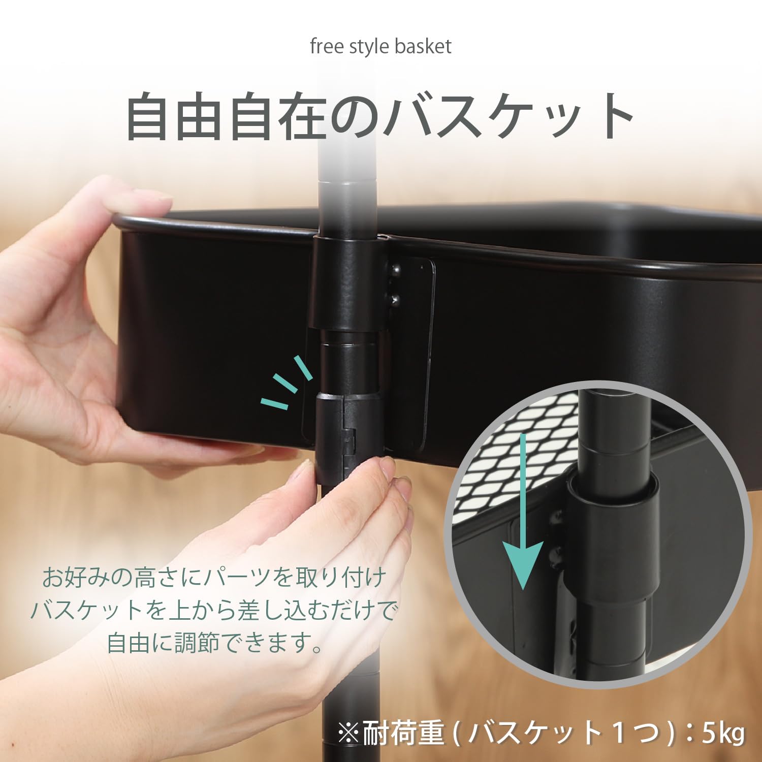 Amazon.co.jp: 不二貿易 高さが調整できるキッチンワゴン キッチン