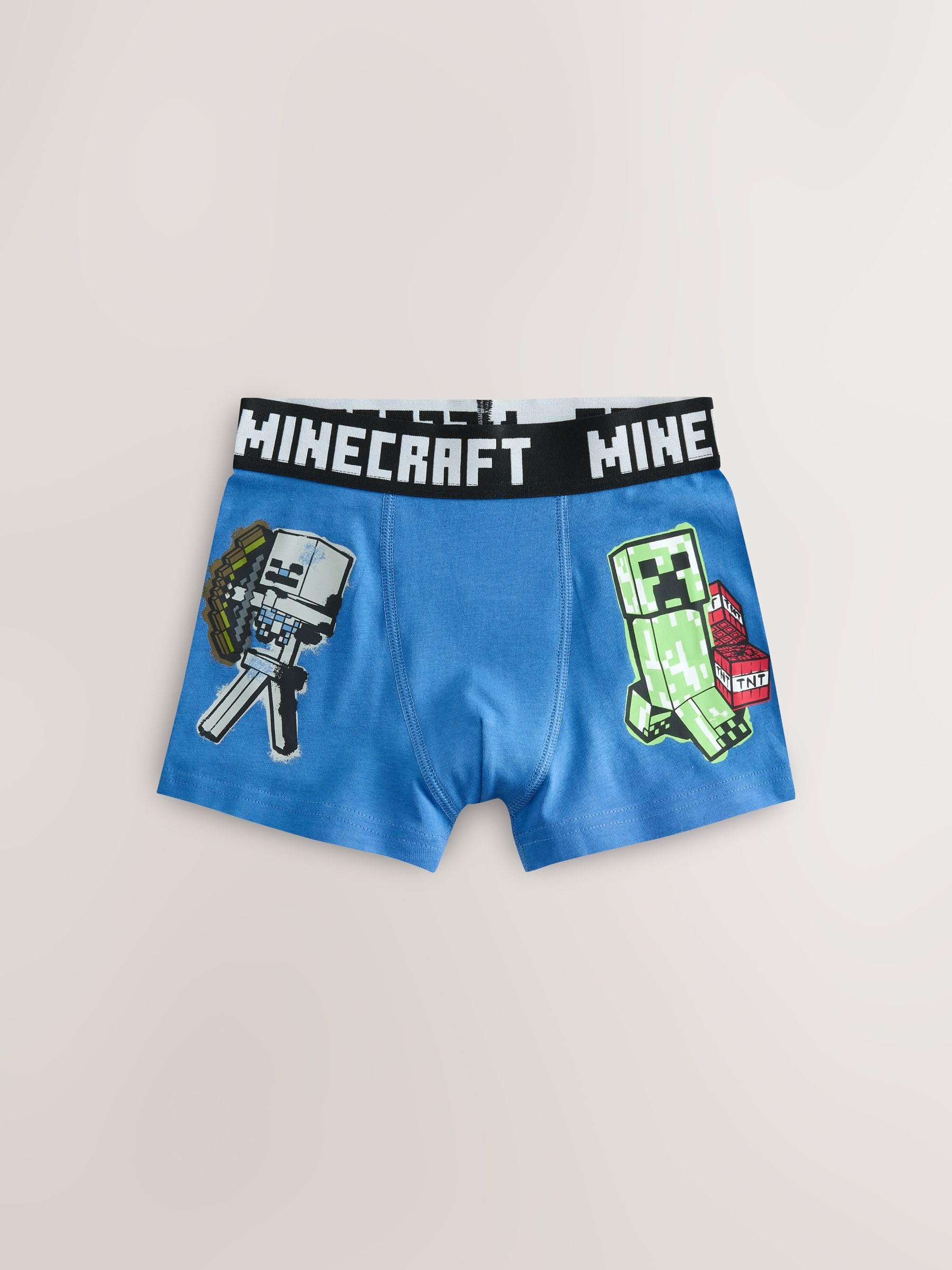 NEXT Ragazzo Confezione da 7 Boxer di Minecraft | Bambino, Standard, Mid Rise
