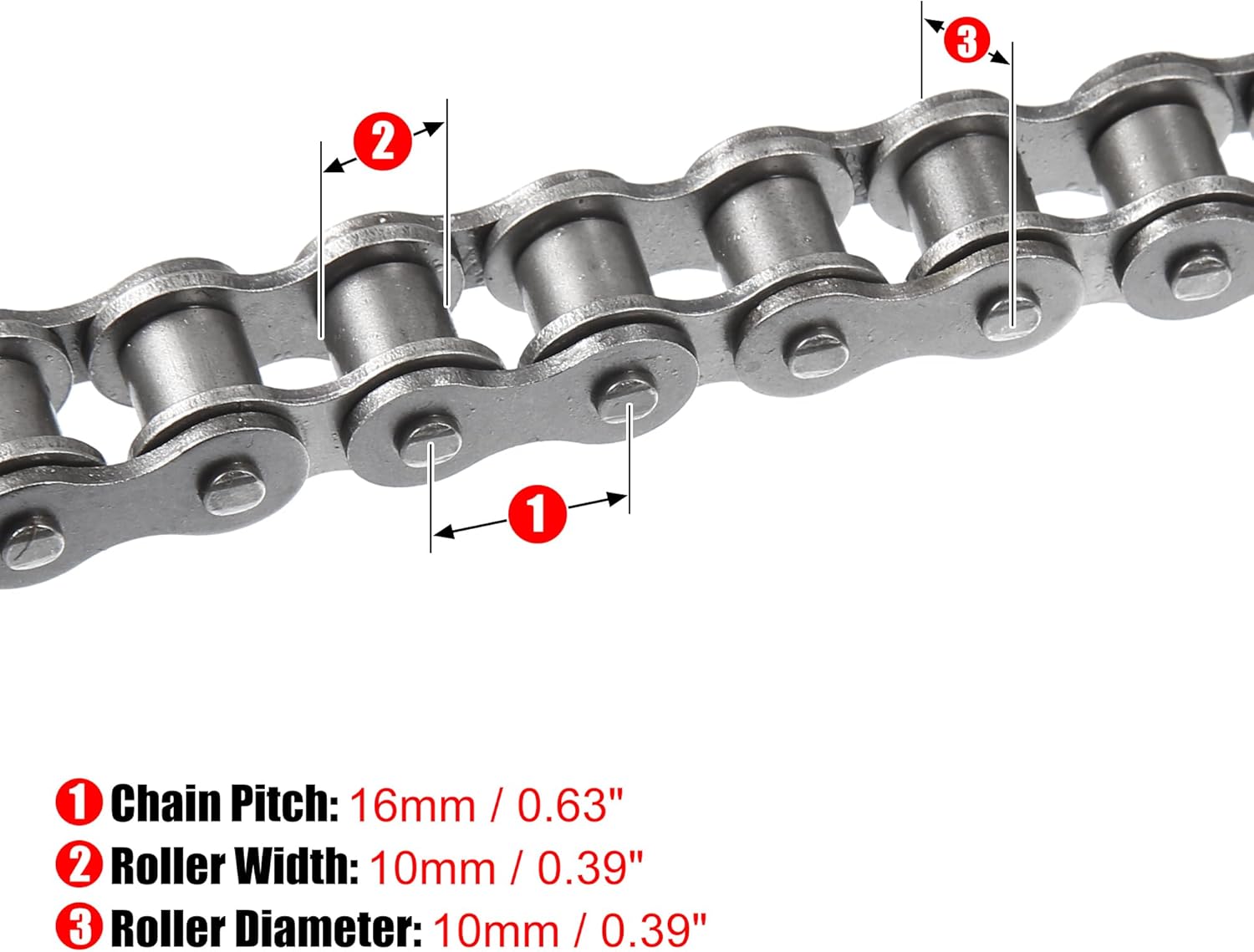 Motoforti 530 Motorcycle Chain 88 Link Non O-Ring with Connecting Master Link for Motorcycle ATV Dirt Bike