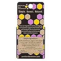 Vista 2 de Portland Bee Balm Bálsamo labial a base de cera de abeja natural hecho a mano, sin perfume, surtido de cítricos yuzu y lavanda, 3