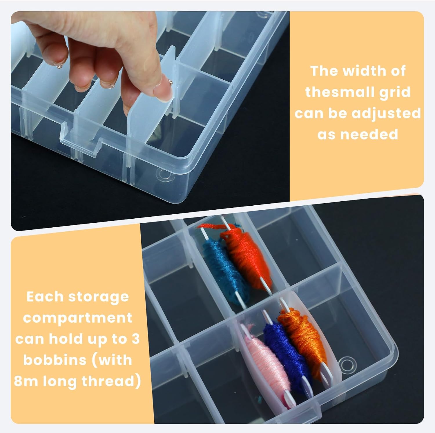 200 Pcs Embroidery Floss Bobbins, Cross Stitch Thread Storage Set, Embroidery Floss Organizer with Bobbin Winder, Plastic Thread Organizer for DIY Craft Cotton Thread Sewing Storage