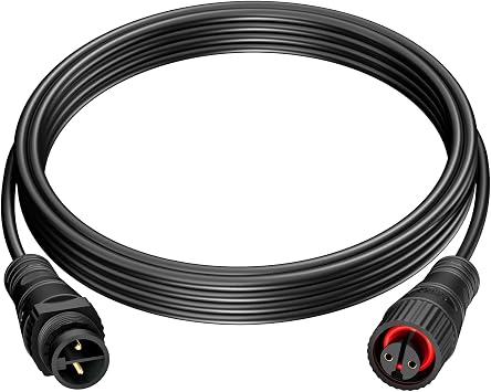 8FT Extension Cable Compatible with Philips Hue Outdoor Low Voltage Lights Weatherproof Extension Cord to Customize Garden, Pathway, and Landscape Lighting, Compatible with Lily Spot, XL Spot, etc