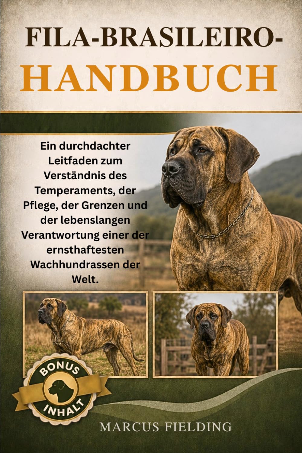 FILA-BRASILEIRO-HANDBUCH: Ein durchdachter Leitfaden zum Verständnis des Temperaments, der Pflege, der Grenzen und der lebenslangen Verantwortung einer der ernsthaftesten Wachhundrassen der Welt.