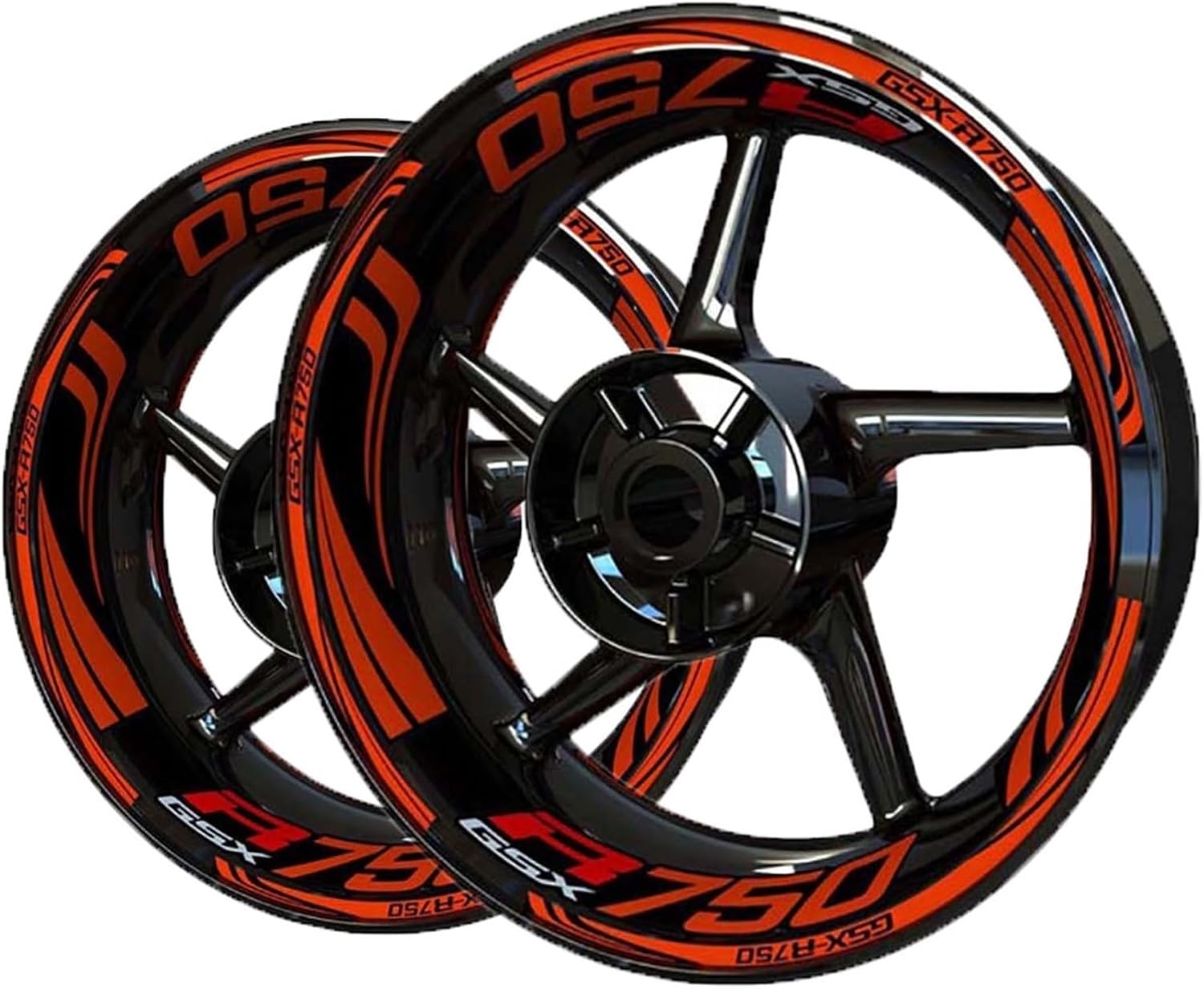 for S&uzuki for GSXR 750 for GSXR750 Motorcycle Wheel Rim Sticker Set Wheel Sticker Decal(12)
