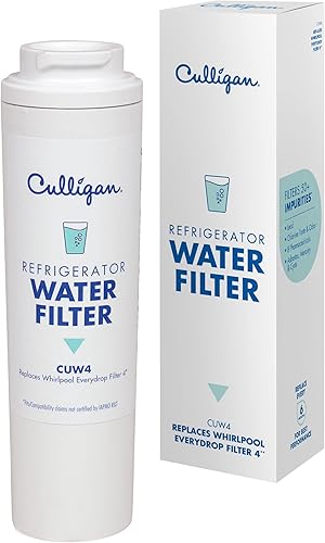 Vista 8 de Culligan Filtro de agua para refrigerador CUW5 Reemplazo para filtro de agua Whirlpool 5 (EDR5RXD1) Reemplazar cada 6 meses Paquete de 1