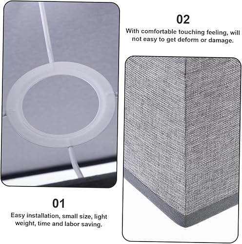 Vista 16 de VILLCASE Pantalla pequeña de lino moderna para piso, pantalla rectangular beige