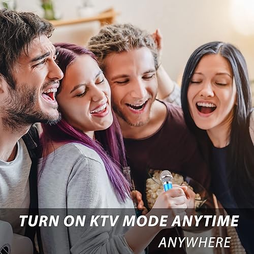 Miniatura 6 de Mini micrófono pequeño de 4 piezas para grabar voz y canto en iPhone, teléfonos Android o tableta, metal, con cable de 44.5 in, entrada de 0.138 in