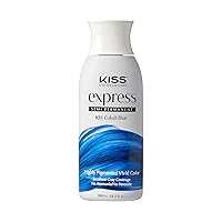 Vista 23 de Kiss Express Color de cabello semipermanente 100mL (3.5 US fl oz) (1 paquete, verde bosque)