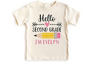 Hello Second Grade Personalized T-shirt for Girls