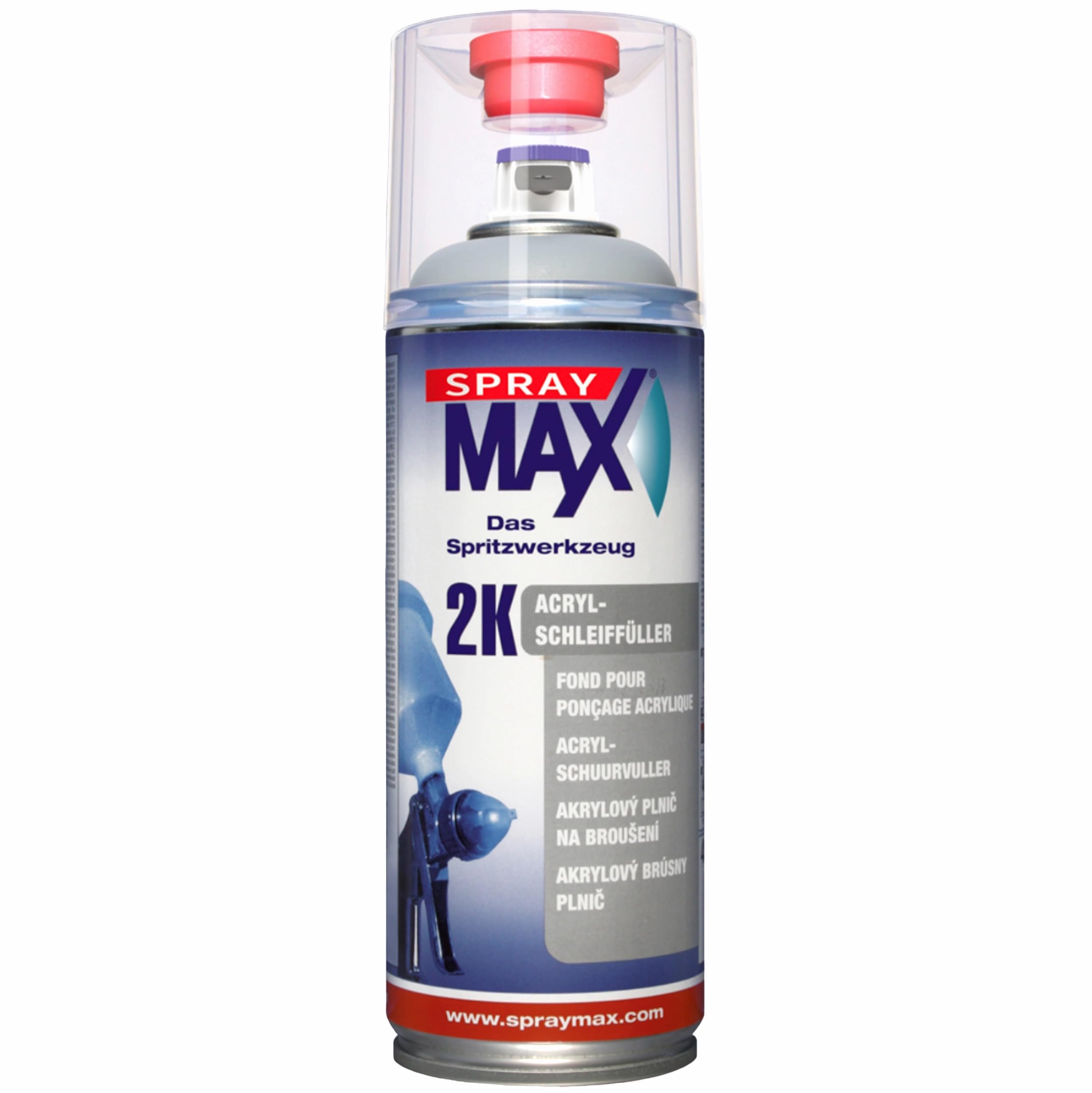 Spray Max - 2K Acrylfüller grau Spray (400ml)