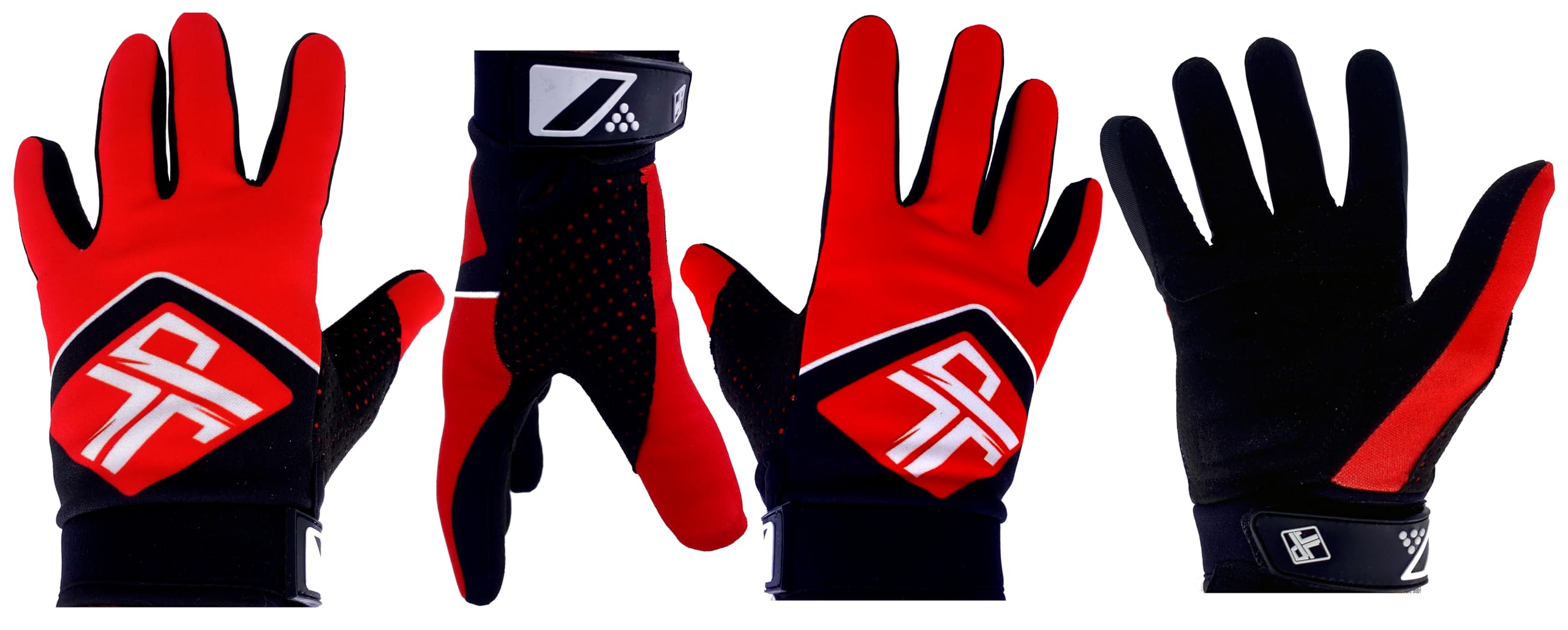 JLP RACING GANTS ENFANT MOTO CROSS QUAD VTT BMX ROUGE TAILLE ENFANT (L-5-7-ANS)