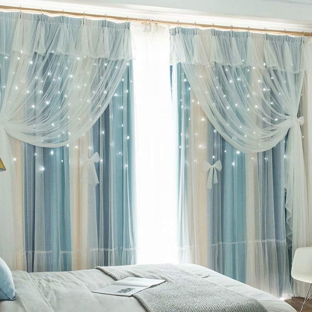 全品送料無料 レースカーテン 遮光カーテン 二重チュール プリンセス 遮熱 インテリア プライバシー保護 防音 リボン スター 丈直し 安い オーダーカー 受賞店舗 Www Iacymperu Org