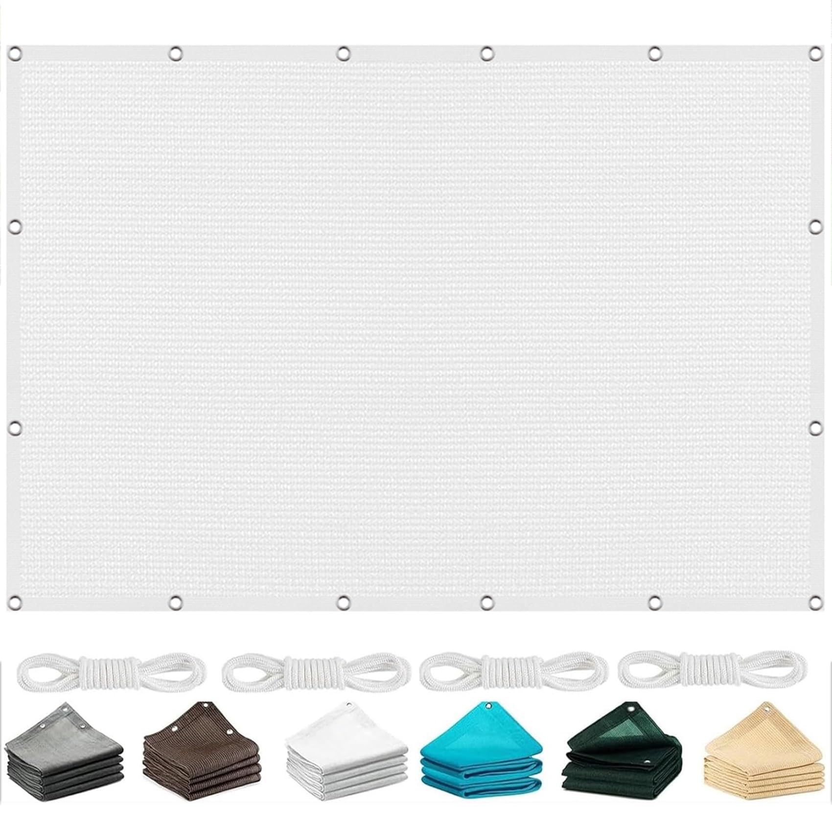 Voile d'ombrage rectangulaire 160 x 180 cm protection UV pour aménagement extérieur