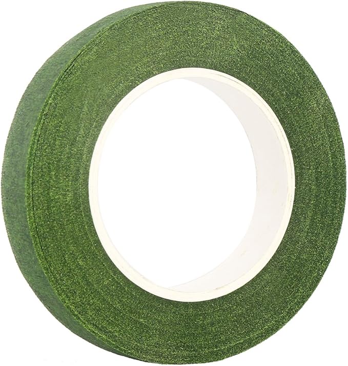 DECORA 1/2" Wide Dark Green Floral Tapes for Bouquet Stem Wrapping and