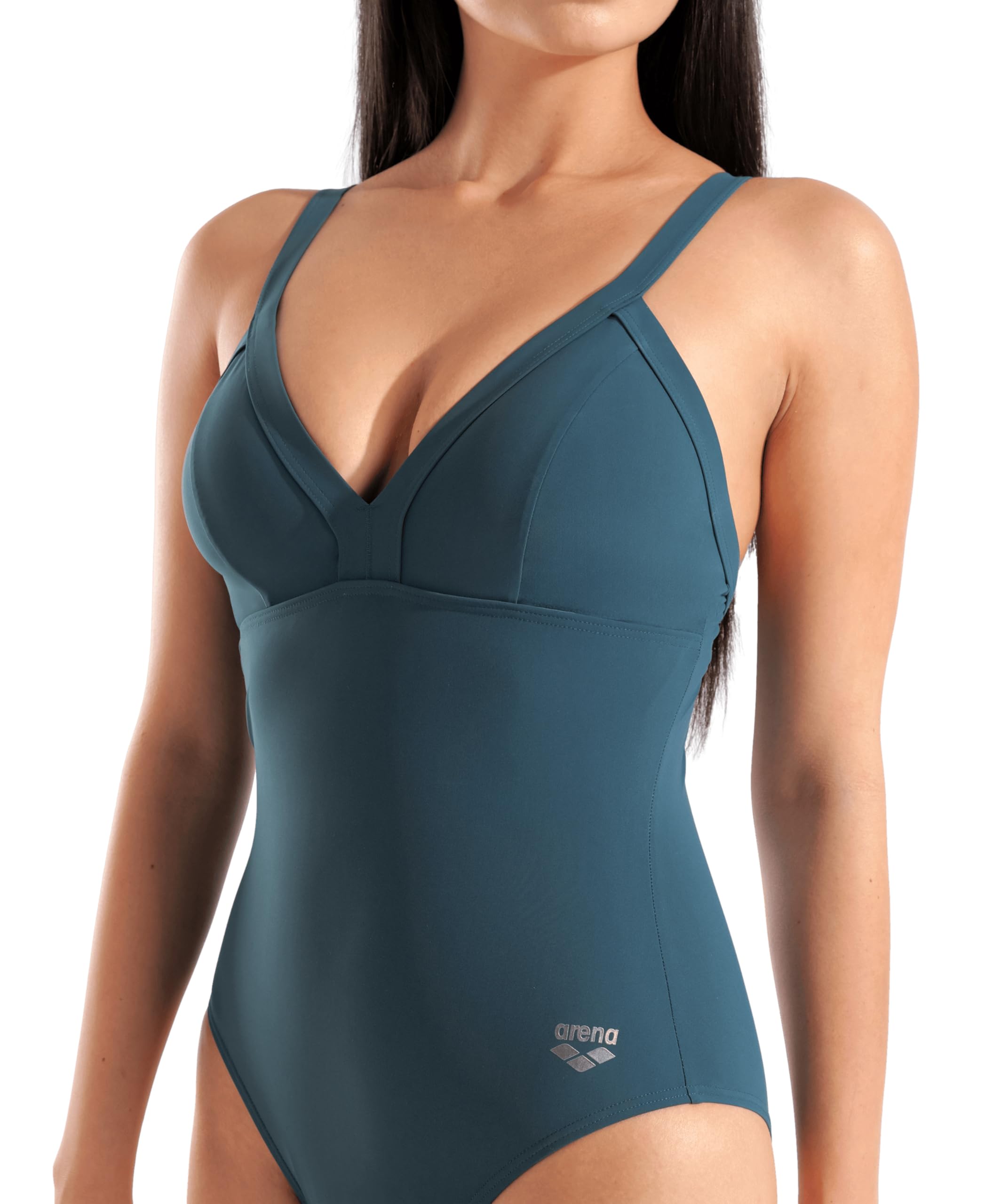 Arena Women's Lara Shapewear Soft Curve Back C Cup One Piece Swimsuit Costume Intero Donna